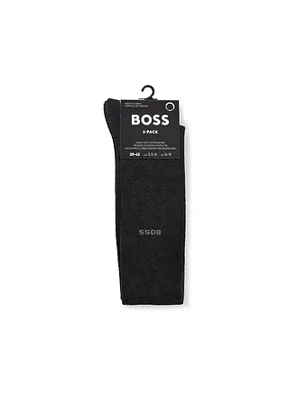 BOSS | Chaussettes lot de 2 charcoal | grau